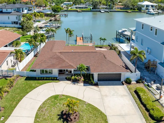 canal front with direct access to Gulf and Intracoastal waterway.  11,000 lb boat lift