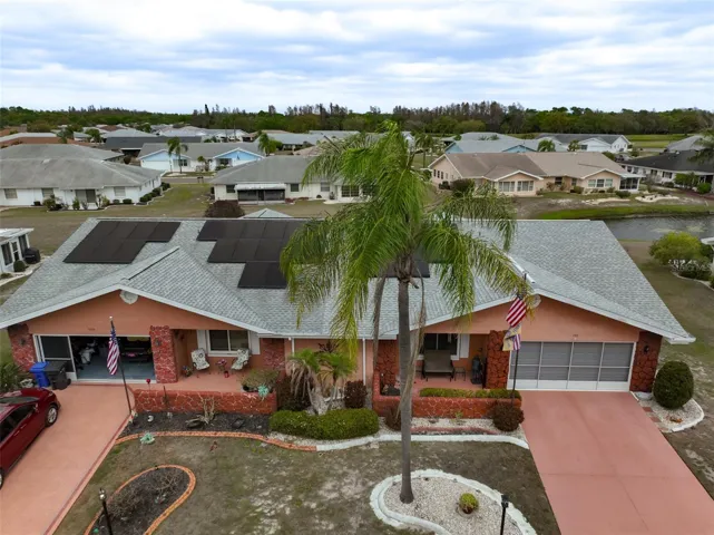 Aerial Front, Right Side Twin Tree, Pond View, Irrigation From Pond