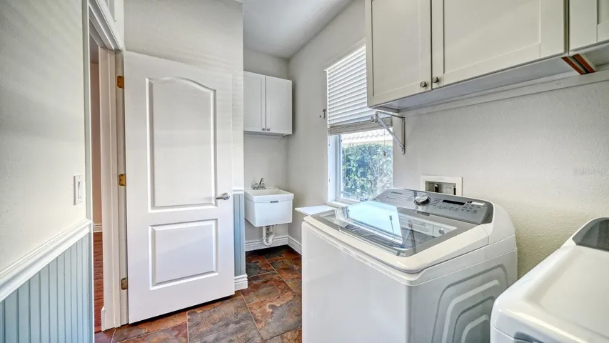 Laundry Room with Tub Sink