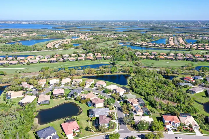 Overhead View Facing North