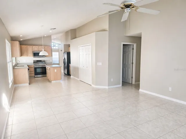 Back Living Area, Dining and Kitchen