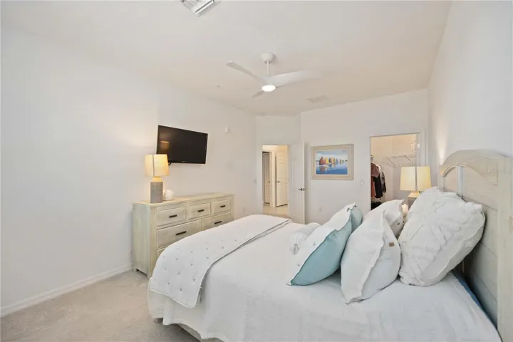 Bedroom 2 - Queen Bed, Television, dresser, night stands