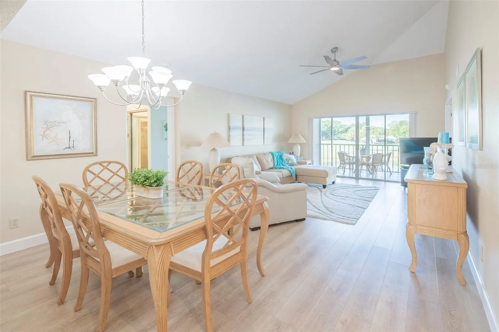 Dining and living room.