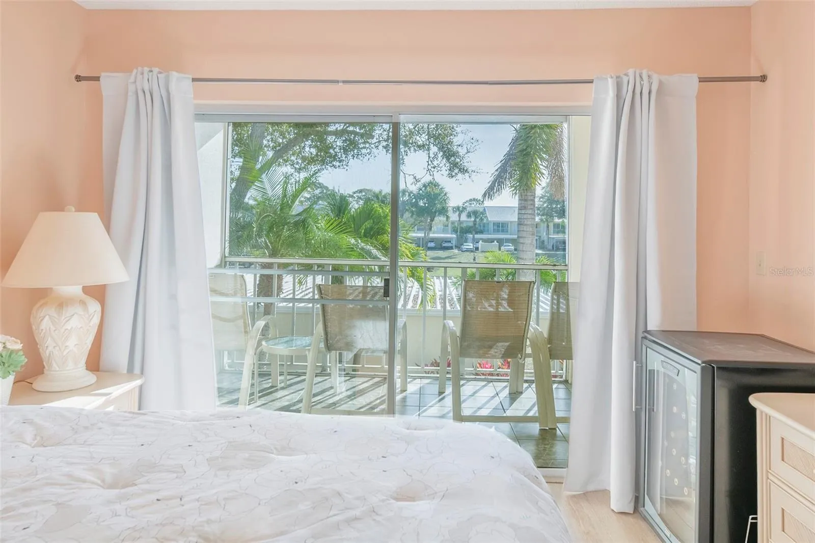 Private balcony off of the guest room.