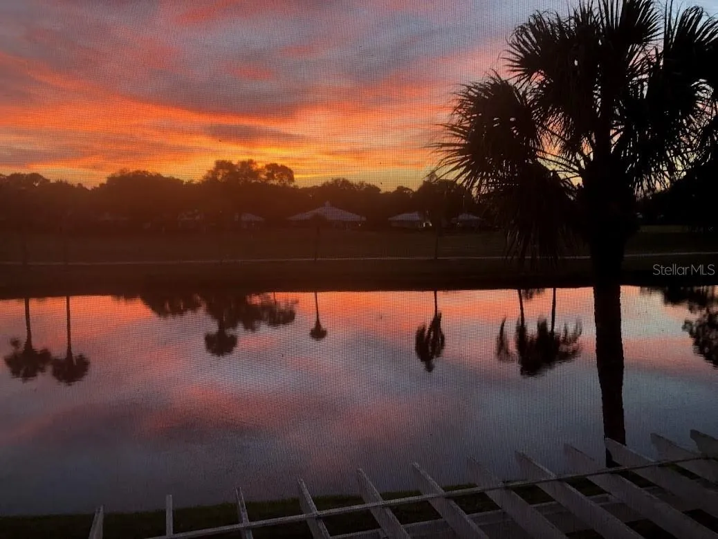 Sunset off the main balcony.