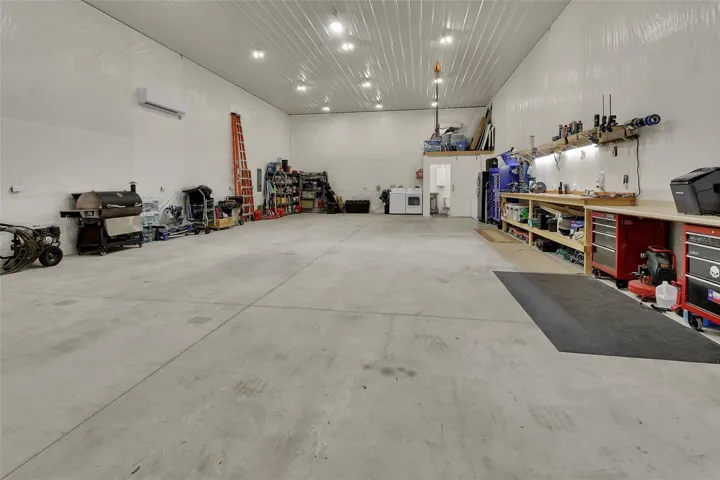 Inside building