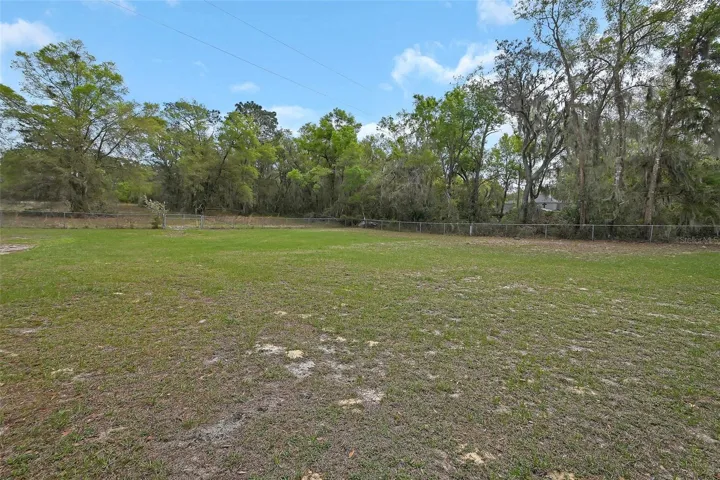 back open area of land