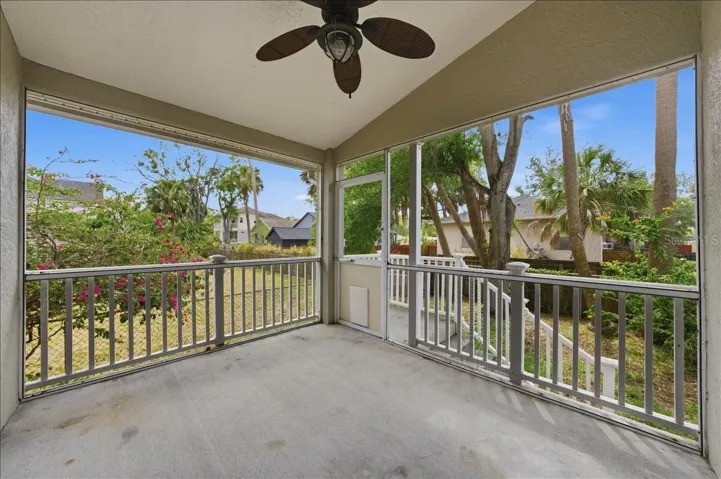 Screened in patio