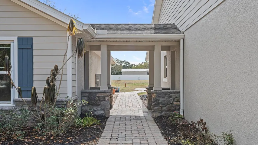 Walk Way Between Guest and Main House