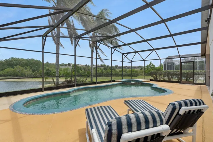 Gorgeous Pool and Pond Vew
