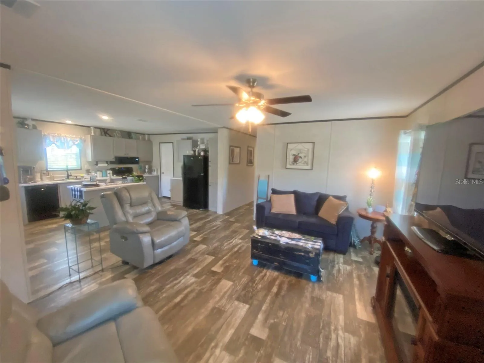 Living Room looking into Kitchen