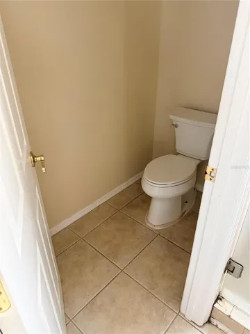 closet toilet in primary bath