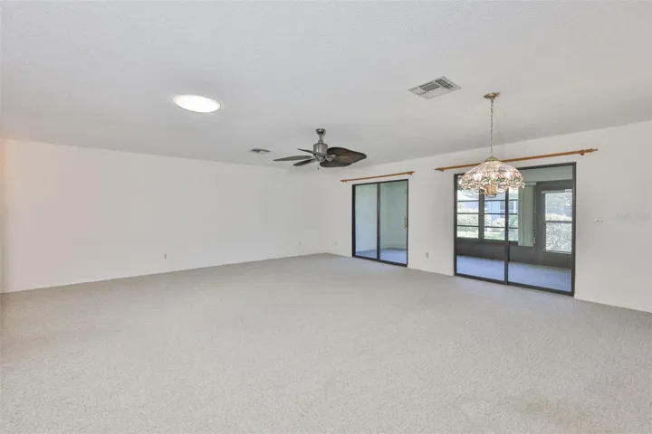 Looking into living room from Kitchen