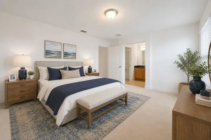 Bedroom/ virtually staged