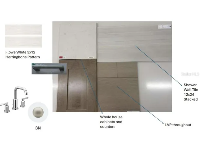 3021 Parapet Terrace Place design selections. Home is currently under construction and selections are subject to change.