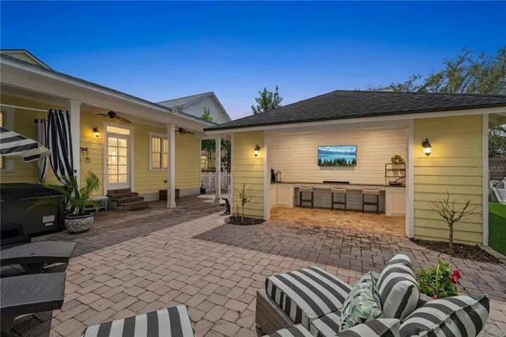 Patio and summer kitchen
