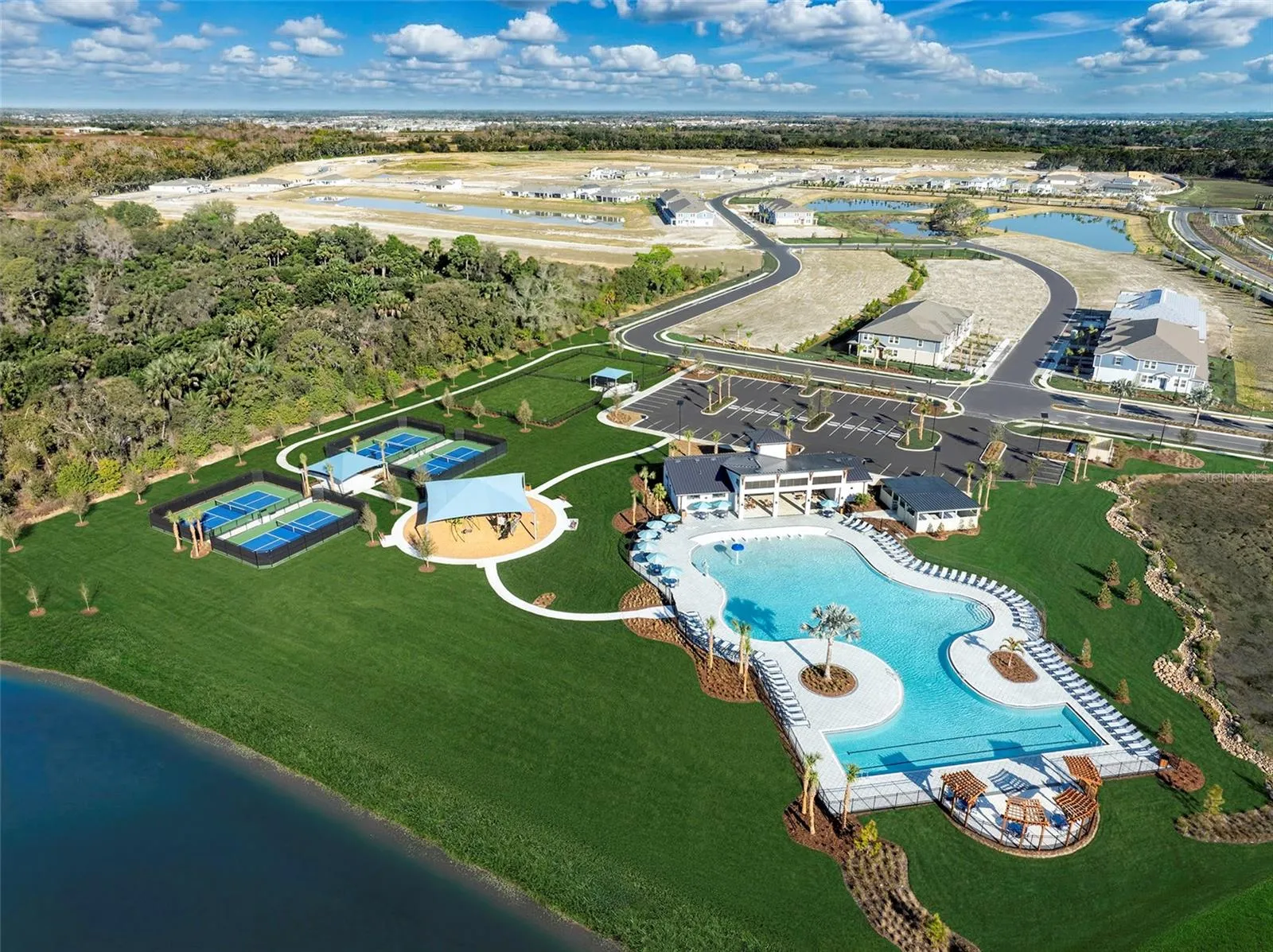 Aerial View of Amenities
