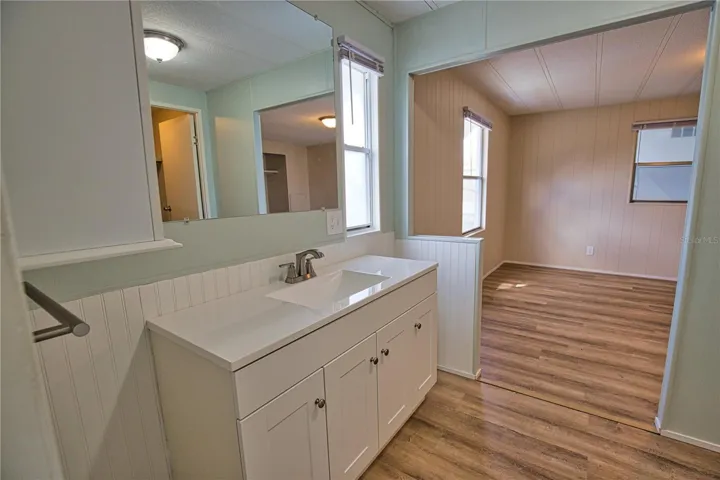 Master bath vanity