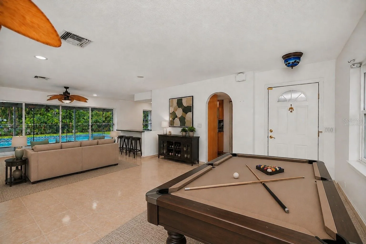 Virtually Staged Bright and Spacious Living