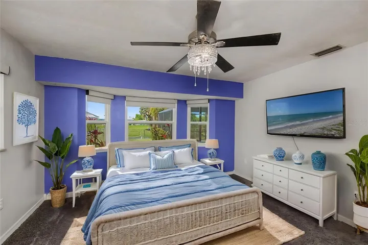 VIRTUALLY STAGED primary bedroom