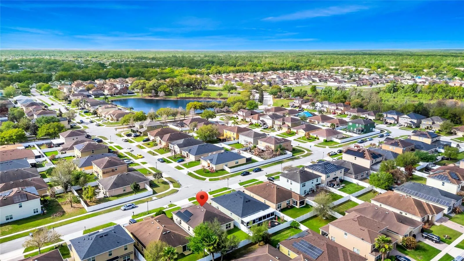 Aerial view of Neighborhood