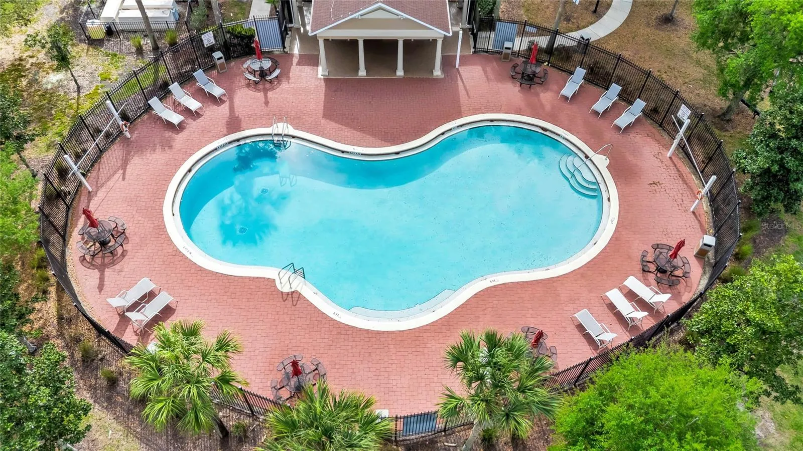 Aerial view of the Community Pool