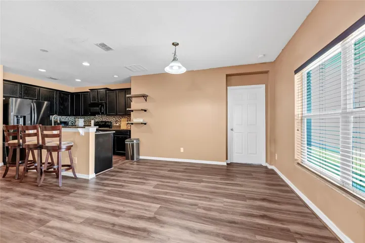 Dining area with kitchen