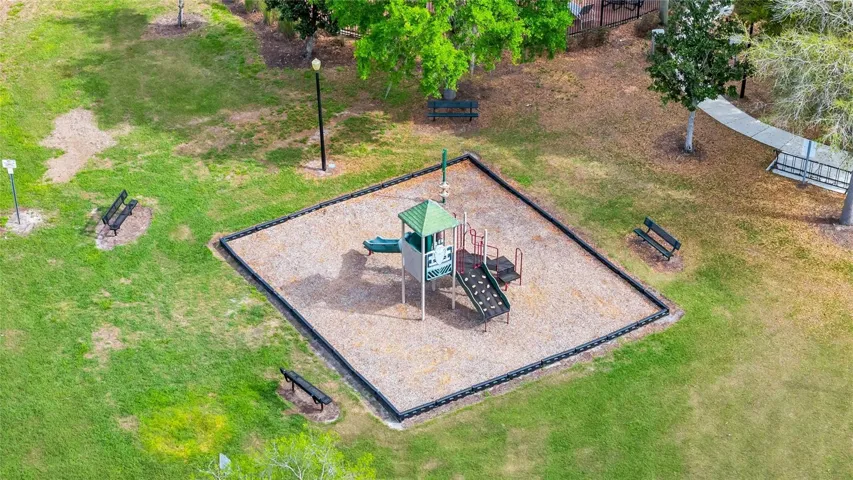 Aerial view of the playground
