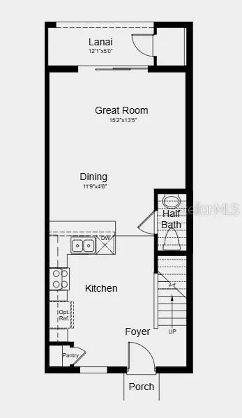 Floor 1 ~ Additional Highlights Include: Refrigerator, washer, and dryer included, and whole-house blinds