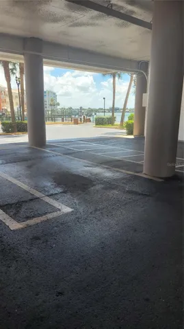 Parking space at back area entrance