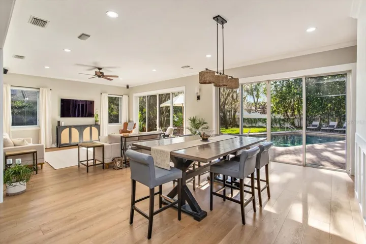 Wall of sliders lets the natural light in