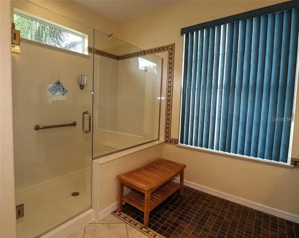 Primary Bath - Newer Frameless Shower Enclosure