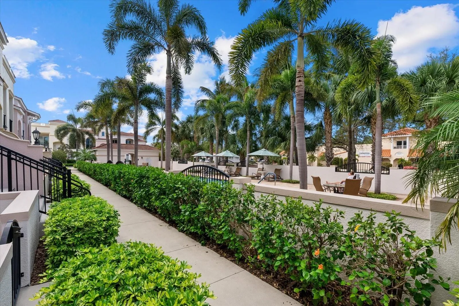 Community Sidewalk in front of the Home
