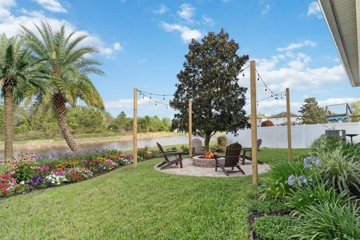 virtually staged backyard