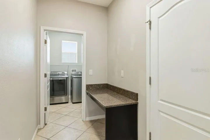 drop area coming in from the garage
