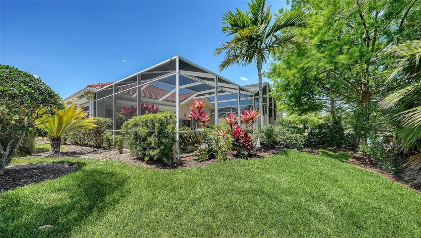 Lush landscaping