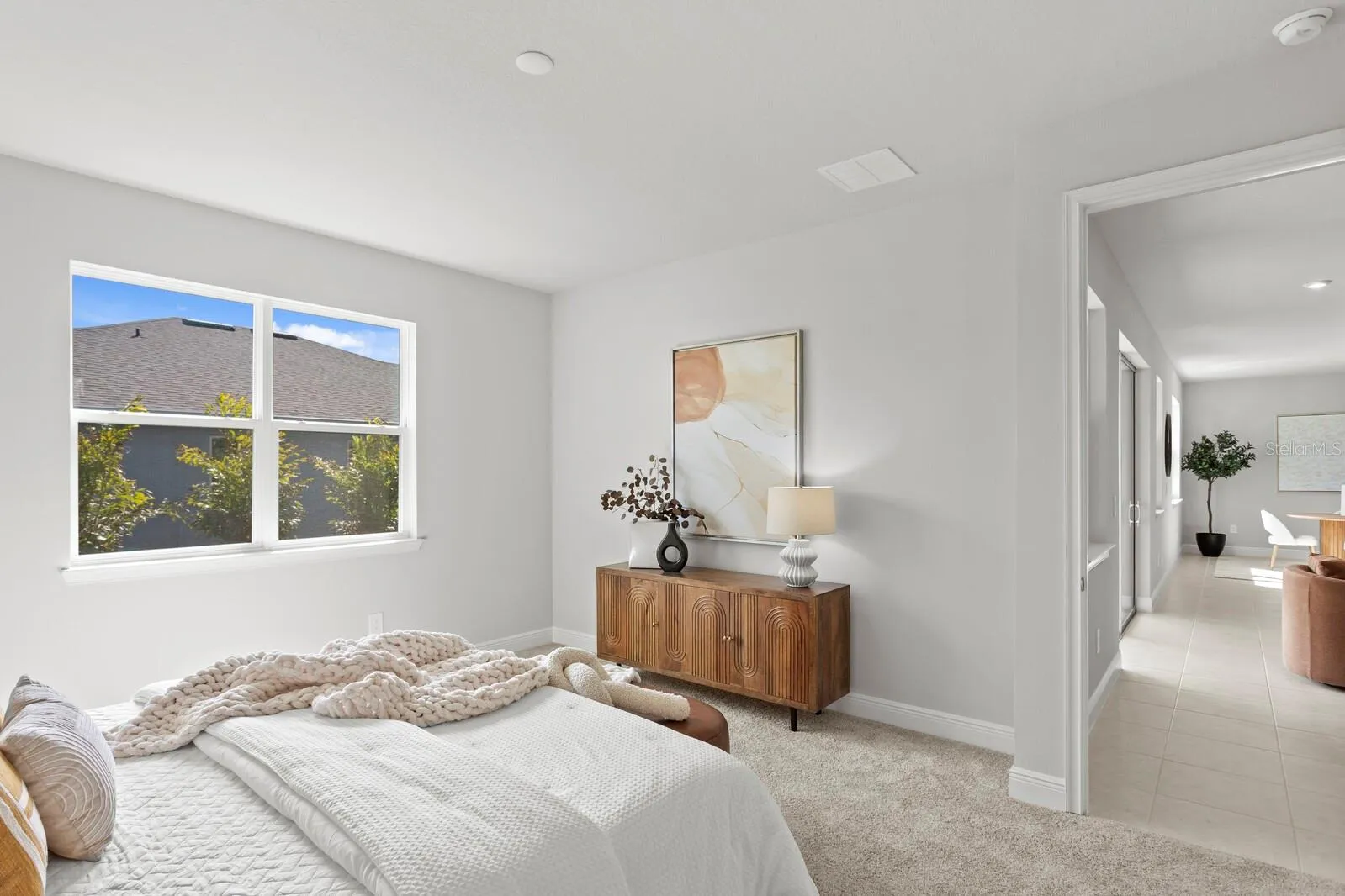 Staged Primary Bedroom