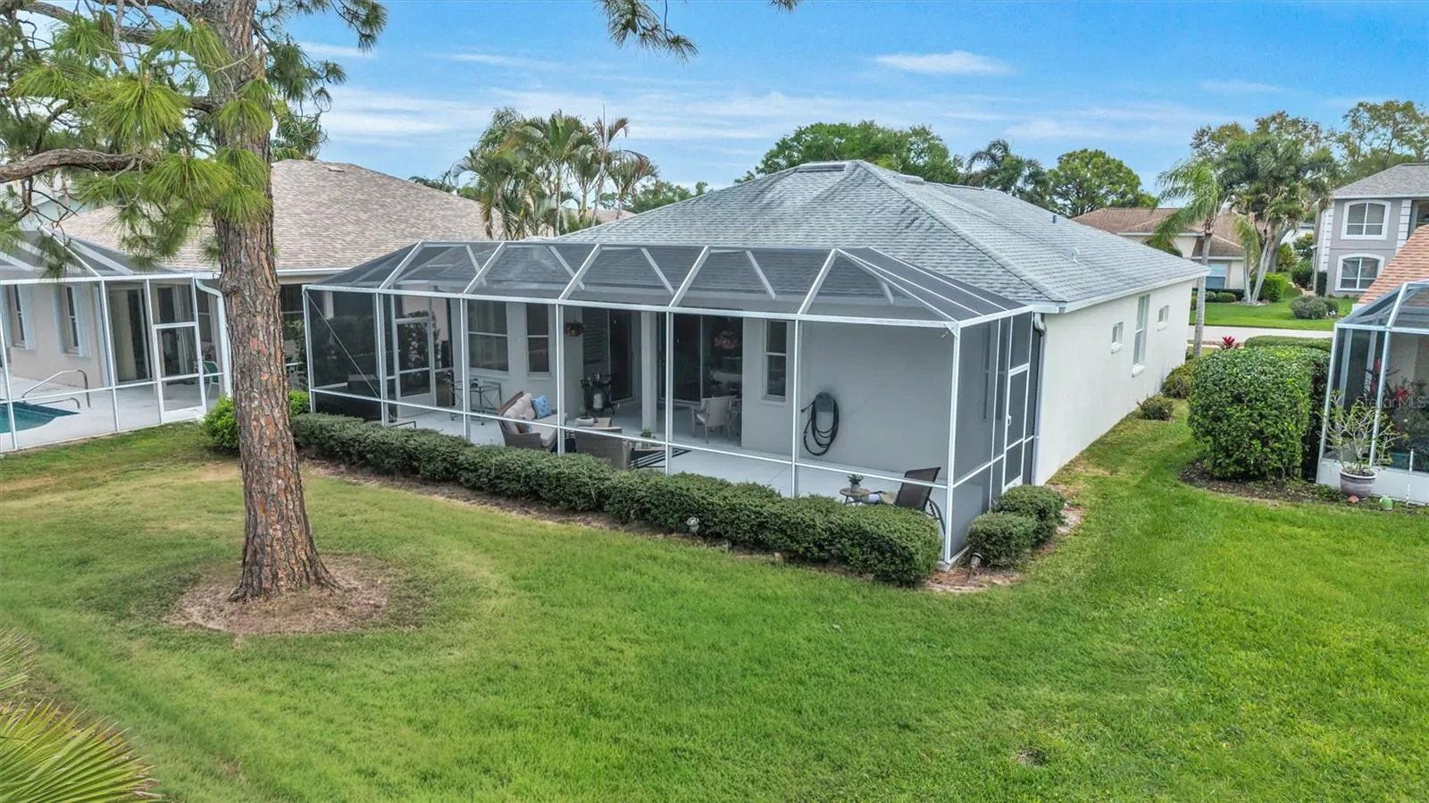 Aerial View Back of Home