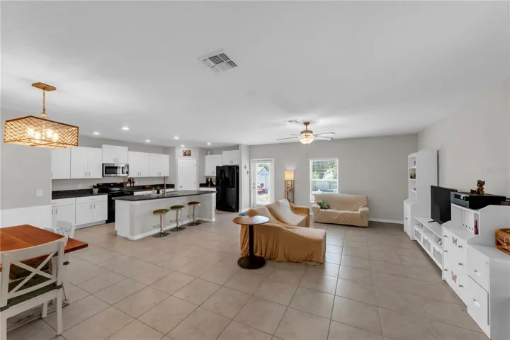 Bright, OPEN living area!
