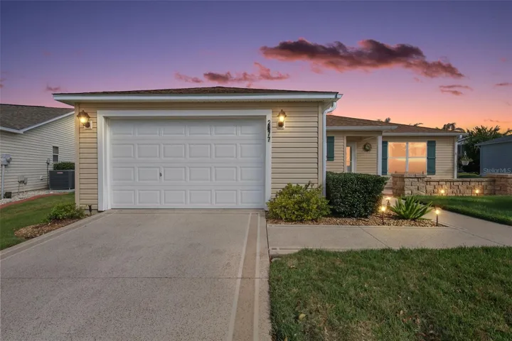 Twilight Front Elevation