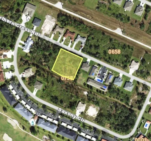 Multi-family zoned lot outlined — ideal for future build or long-term investment