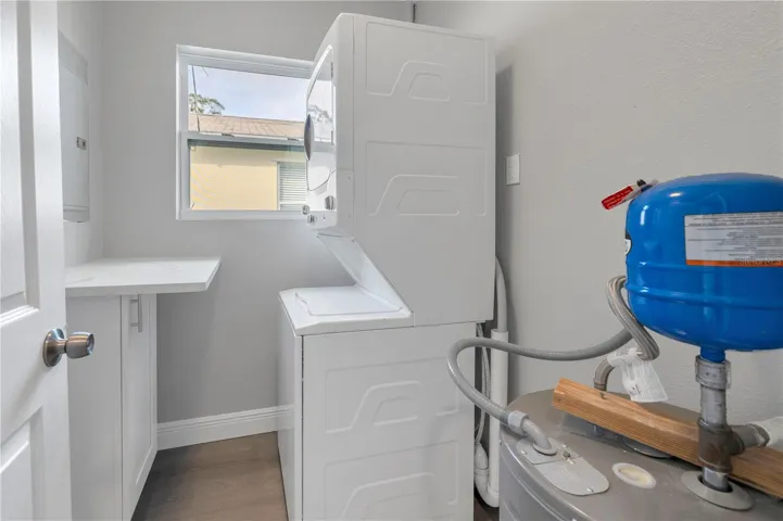 Interior laundry room