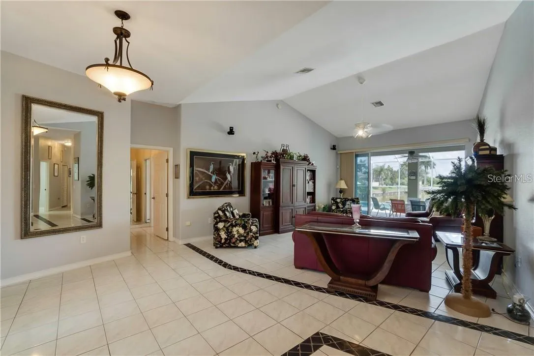 Vaulted ceilings for an open feeling.