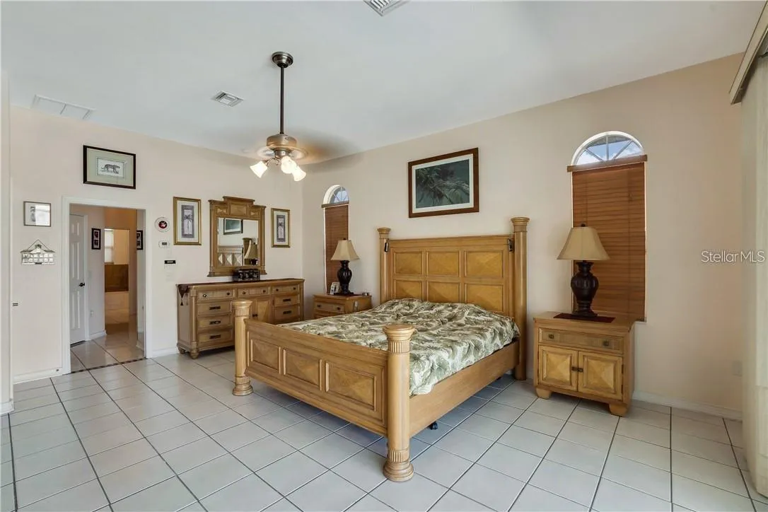 Master bedroom suite
