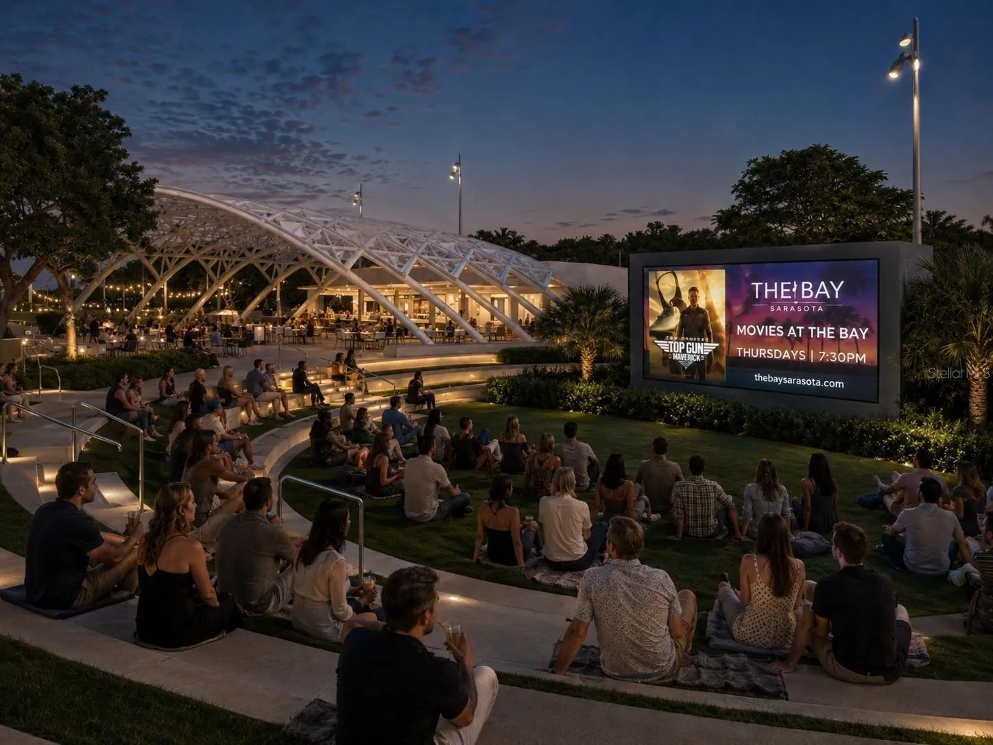 3-Blocks from the Outdoor Movie Theater at The Bay Park