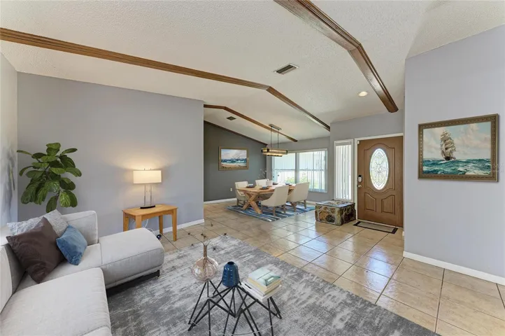 Living & Dining Room - Virtually Staged