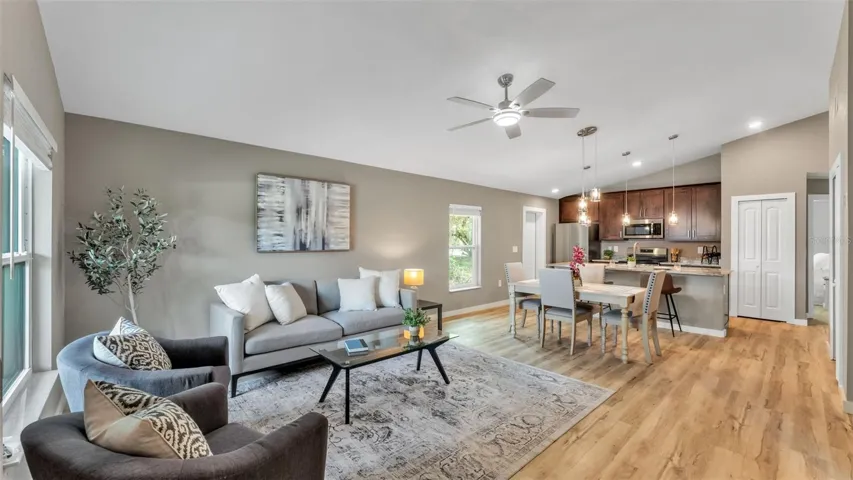 Open floor plan with LVP throughout.