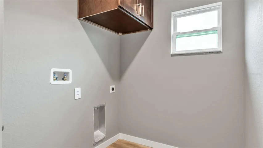 Large, inside laundry room