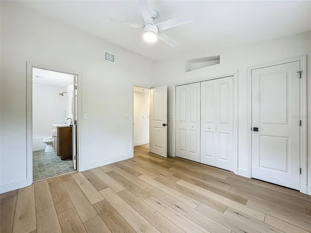 Bedroom with large closets and ensuite bath