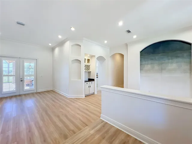 Foyer opens to Living Room